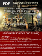  Mineral Resources and Mining 