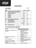 Cbse Class 12 Business Studies Syllabus 2019 20