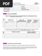 Performance Appraisal Form