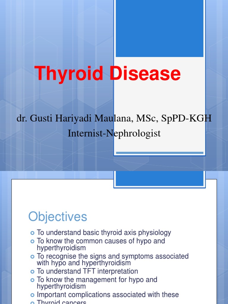Overview of Thyroid Disorders | PDF | Hyperthyroidism | Hypothyroidism