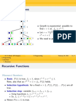 Recursive Functions: Fibonacci Numbers