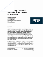 Marketing Financial Services To All Levels of Affluence: James A. Verbrugge David A. Whidbee Roberto Friedmann