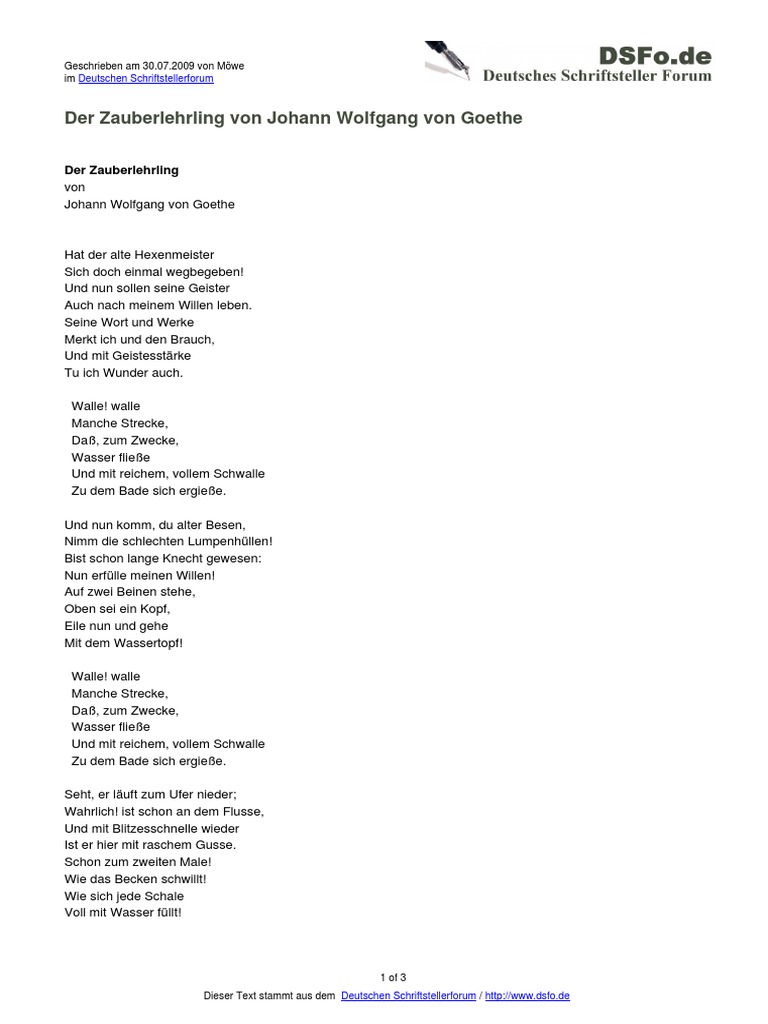 Zauber Leh Rling