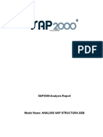 SAP2000 Analysis Report: License #25E83