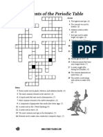 Elements Crossword Puzzle