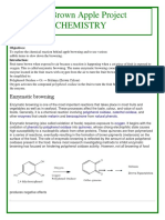 The Brown Apple Project Chemistry: Enzymatic Browning