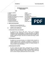 Informe psicológico de Joseph (9) evalúa personalidad sociable e inteligente