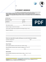 Absence Request Form