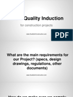 Basic Quality Induction: For Construction Projects