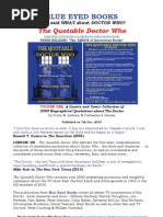 Download Quotable Dr Who - A Doctor Who Quotes Book - Press Release by Colin M Jarman SN42993159 doc pdf