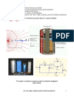 Guía sobre potencial eléctrico y capacitores para física III de ingeniería