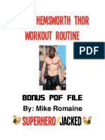 Chris Hemsworth Thor Workout Routine: Bonus PDF