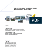 A Descriptive Study of Information Technology Needs in Toledo Area Businesses and Professions