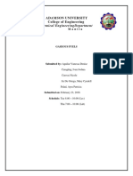 Chemical Engineering Department Gas Analysis Report