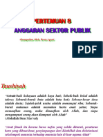 Pertemuan 8: Anggaran Sektor Publik