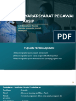 Syarat-Syarat Pegawai Arsip: 3.2 Memahami Norma, Standar, Prosedur, Kaidah Kearsipan