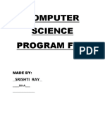 Computer Science Program File