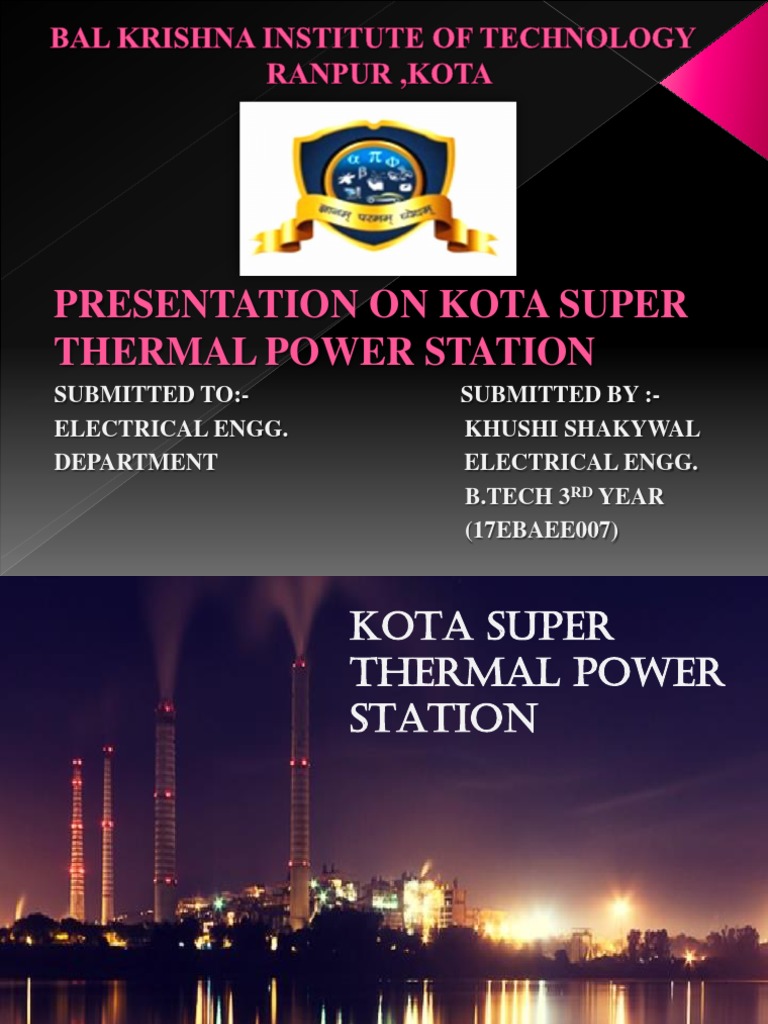 Thermal Power Plant PDF Boiler Energy Technology