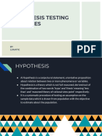 Hypothesis Testing and Types