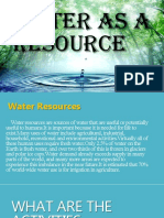 Water As A Resource