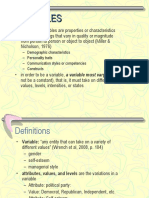 Variables: - Demographic Characteristics - Personality Traits - Communication Styles or Competencies - Constructs