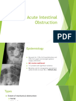 Acute Intestinal Obstruction