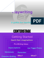 Playwriting Powerpoint