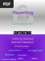 How to Write a Play Script Guide | PDF | Play (Theatre) | Plot (Narrative)