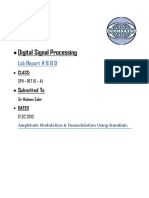 Digital Signal Processing: Lab Report # 8 & 9