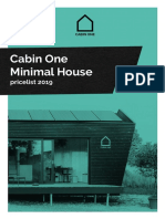Cabin One Minimal House: Pricelist 2019