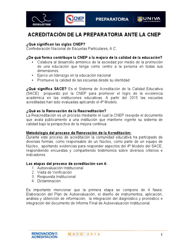 Acreditacion Sace 4 Modelo | PDF | Planificación | Evaluación