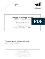 Techniques For Integrating Petri Nets and Object Oriented Concepts