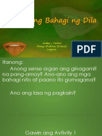 Mga Bahagi NG Dila