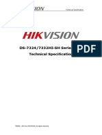 DS-7324/7332HI-SH Series DVR Technical Specification
