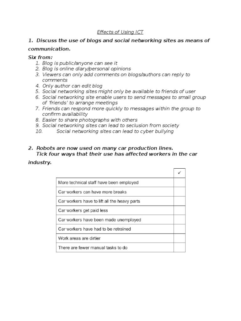Igcse Ict 0417 p1 Notes PDF | PDF | Printer (Computing) | Internet