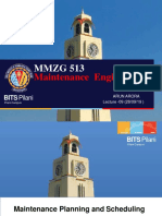 MMZG 513: Maintenance Engineering