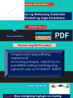 Araling Panlipunan 6 Q2 w2 - Mga Patakaran NG Malayang Kalakalan (Free Trade) Na Pinairal NG Mga Amerikano