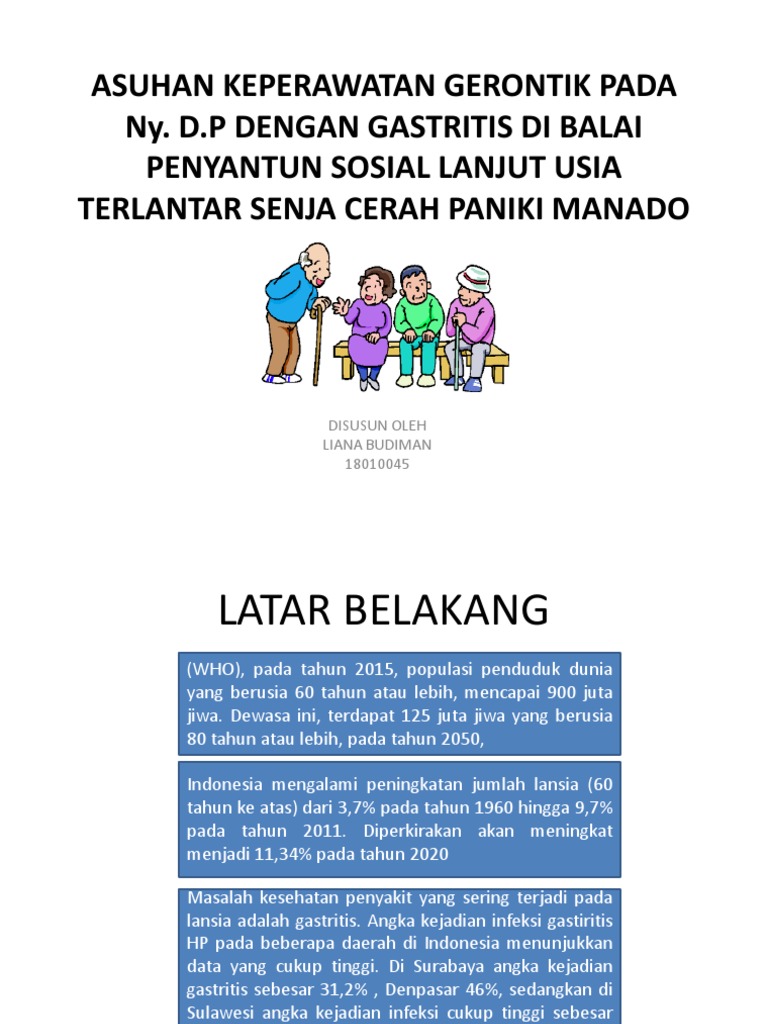 Asuhan Keperawatan Gerontik Dengan Gastritis Pptx