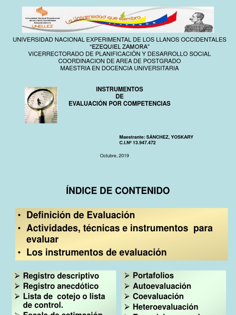Instrumentos de Evaluacion Por Competencias | PDF | Evaluación | Aprendizaje