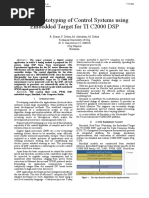 Rapid Prototyping of Control Systems Using Embedded Target For TI C2000 DSP