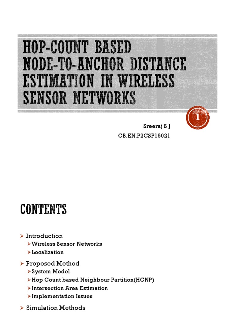 WSN - Distance Estimation | PDF | Wireless Sensor Network | Applied ...