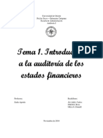 Introducción A La Auditoria de Los Estados Financieros