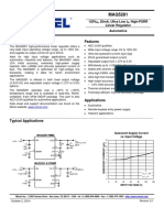 General Description Features: 120V, 25ma, Ultra-Low I, High-PSRR Linear Regulator Automotive