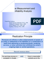 Income Measurement and Profitability Analysis