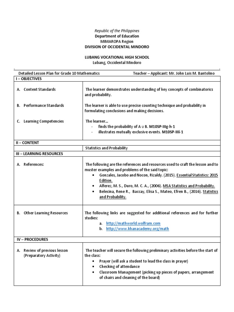 Finding Probability of Union and Intersection Events | PDF ...