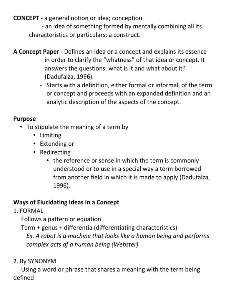 what is the concept paper essay