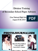 2019 Division Photojournalism Training - Final 2