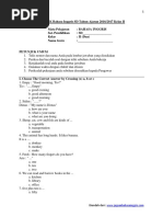 Soal Ukk Bahasa Inggris Kelas 2 SD