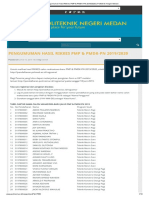 Pengumuman Hasil Rikkes PMP & PMDK-PN 2019 - 2020 - Politeknik Negeri Medan