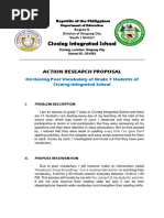 Civoleg Integrated School: Action Research Proposal